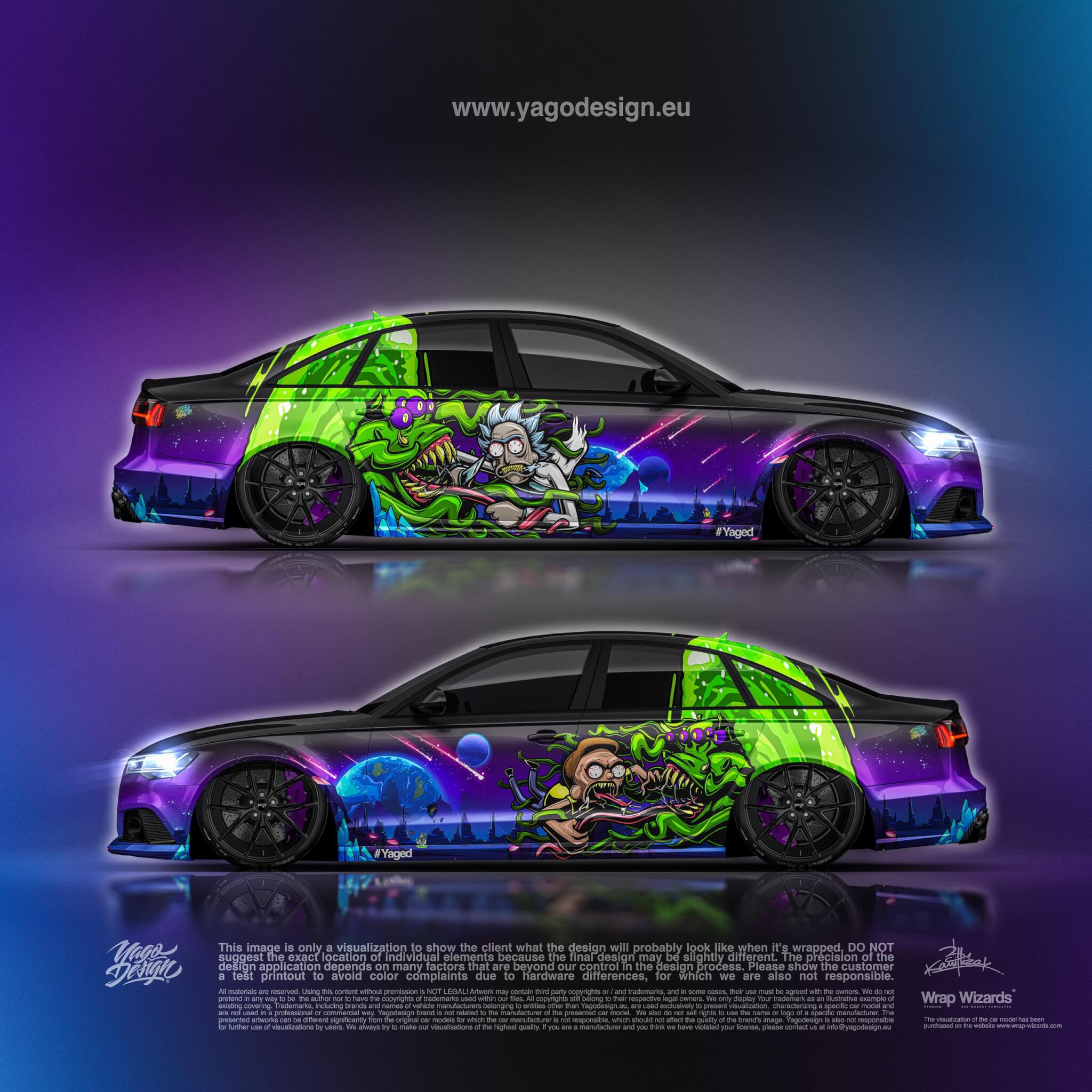 AUDI-RS6-C7-RICK-AND-MORTY-SIDE-VIEW-BY-YAGODESIGN