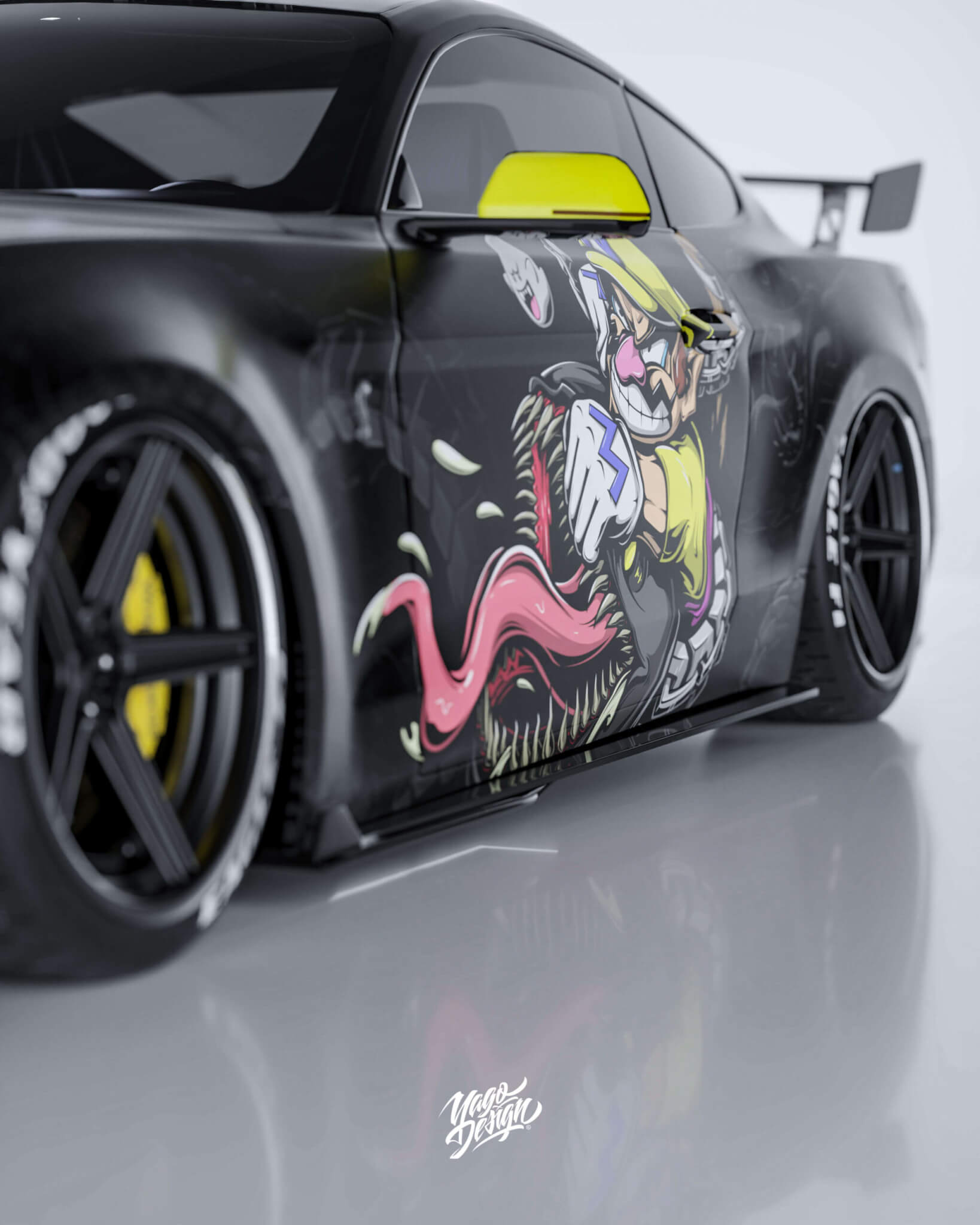 MAd Wario ford mustang by yagodesign (4)