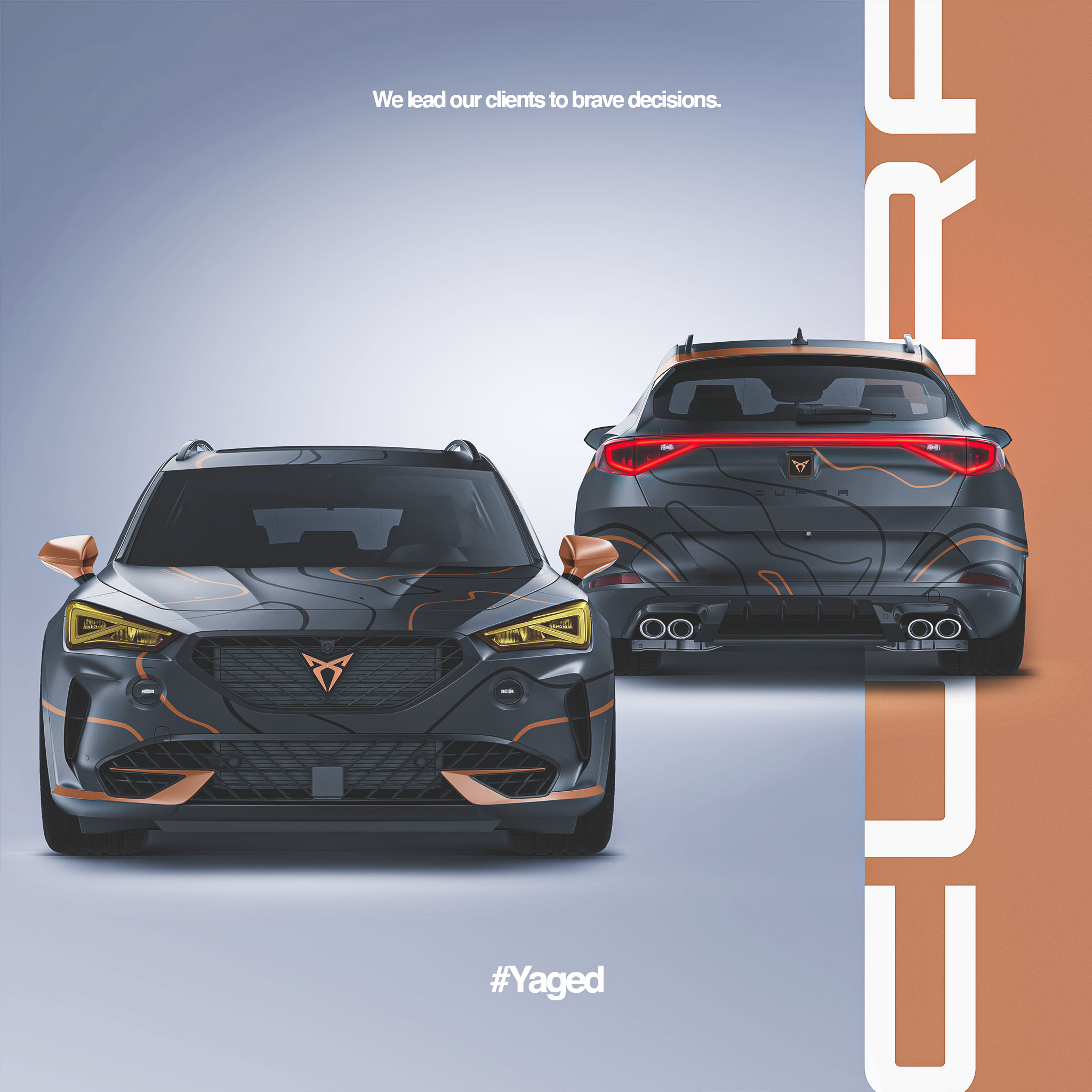 CUPRA FORMENTOR front and back BY YAGODESIGN grey
