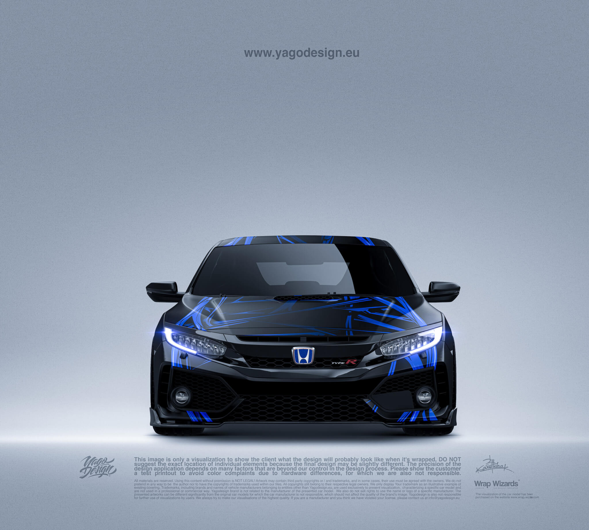 HONDA-CIVIC-TYPE-R-2018-SONIC-FRONT-BY-YAGODEIGN