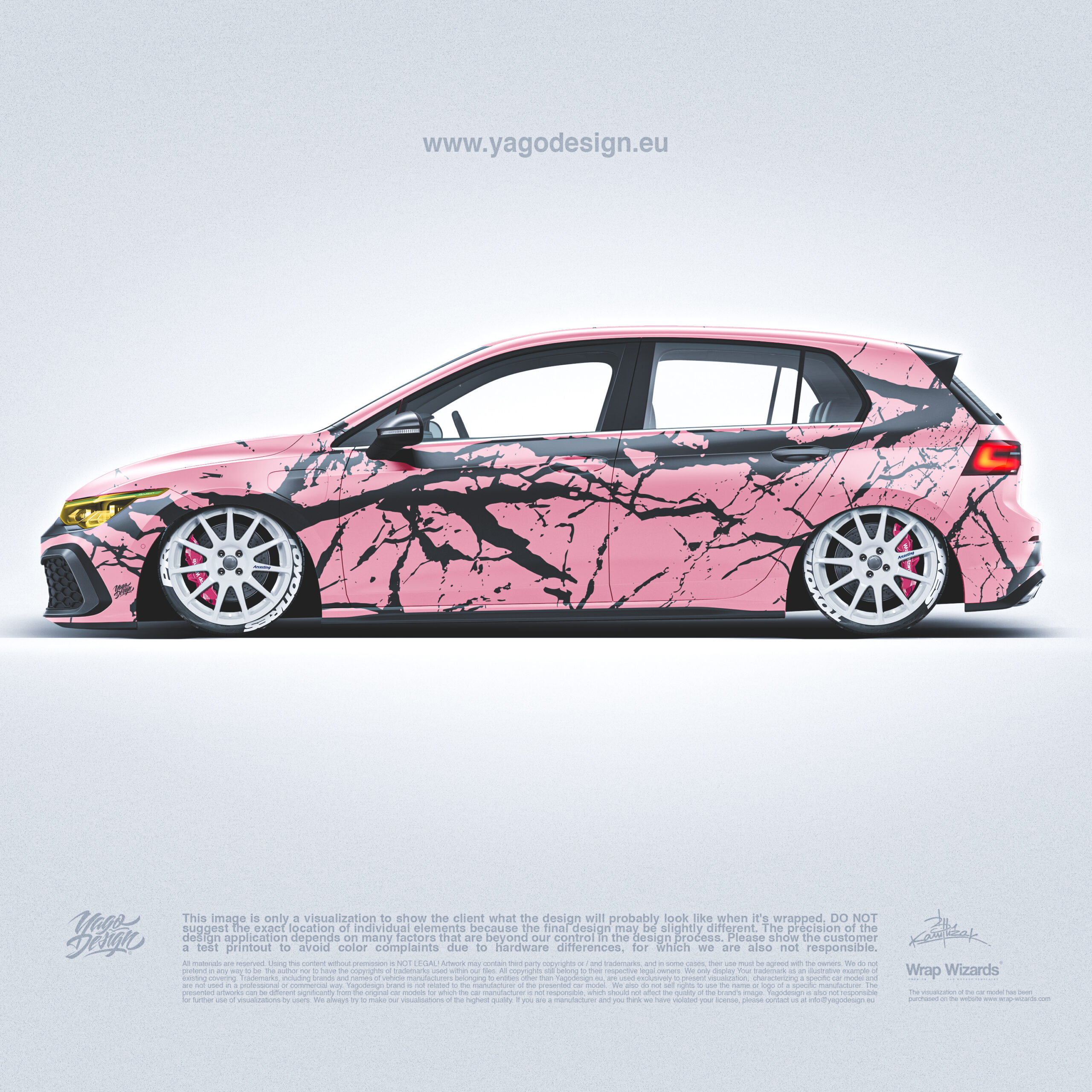 VOLKSWAGEN MK8 GTD PORYPORK BY YAGODESIGN SIDE AND TOP CAR PREVIEW2