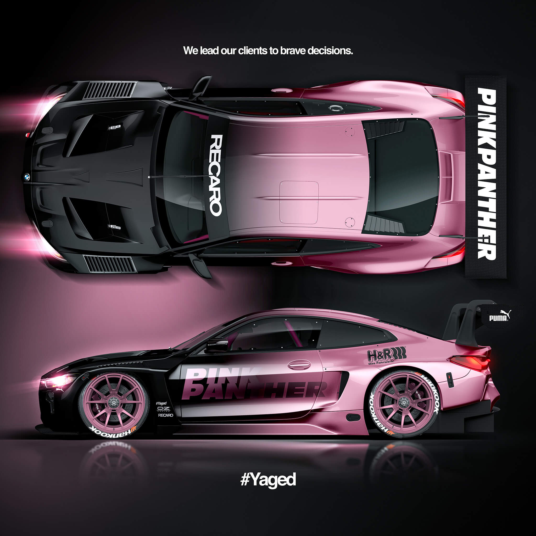 BMW M4 GTS DESIGN PREVIEW PINK PANTHER 2048